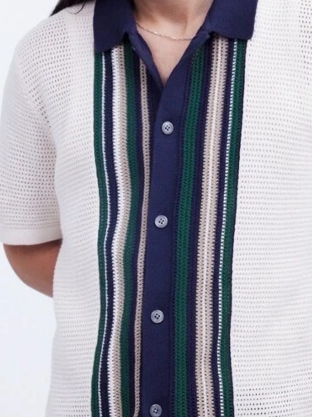 Madewell Open-Weave Retro Knit Cardigan - Cream Size S 42”